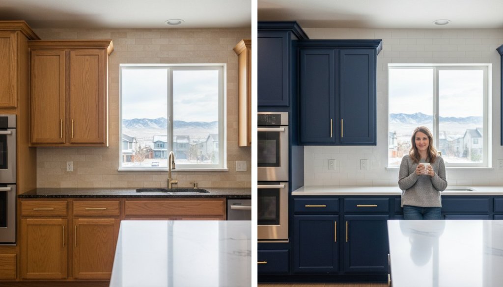 Painting vs. Replacing Kitchen Cabinets in Highlands Ranch: The 2026 ROI Guide Hero Image